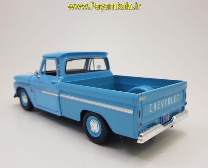 ماشین بازی شورلت وانت (1:24) (CHEVY C10 FLEETSIDE PICKUP 1966 BY MOTORMAX) آبی