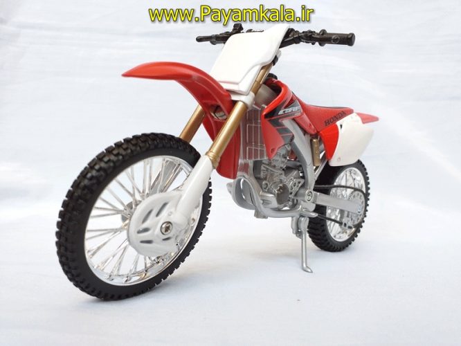 (سایز بزرگ) ماکت فلزی موتورسیکلت هوندا (HONDA CRF450R BY MAISTO)(1/12)