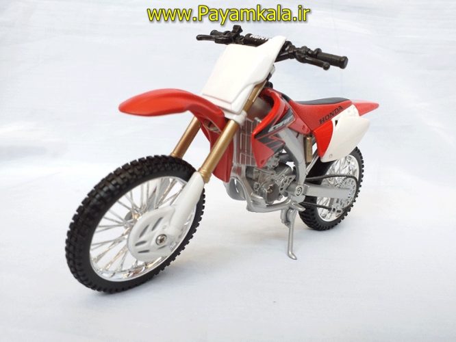 (سایز بزرگ) ماکت فلزی موتورسیکلت هوندا (HONDA CRF450R BY MAISTO)(1/12)