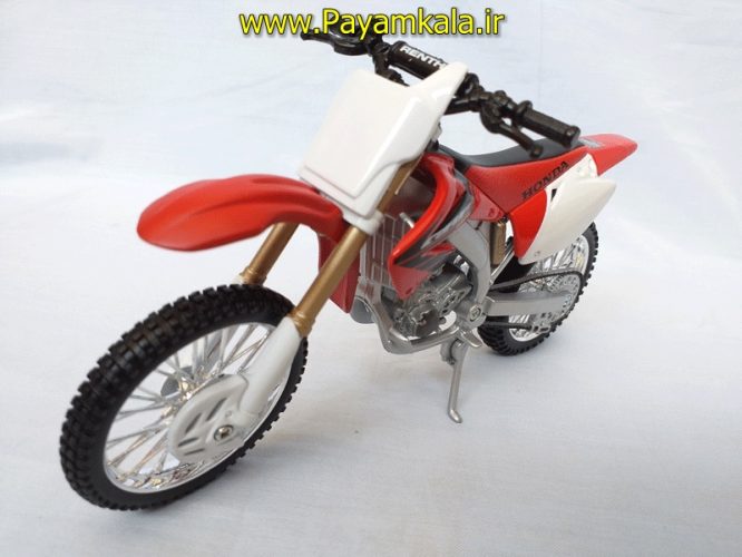 (سایز بزرگ) ماکت فلزی موتورسیکلت هوندا (HONDA CRF450R BY MAISTO)(1/12)