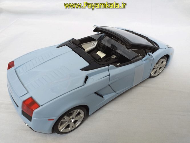 ماکت لامبورگینی بزرگ (LAMBORGHINI GALLARDO SPYDER BY MAISTO) (1:18) آبی