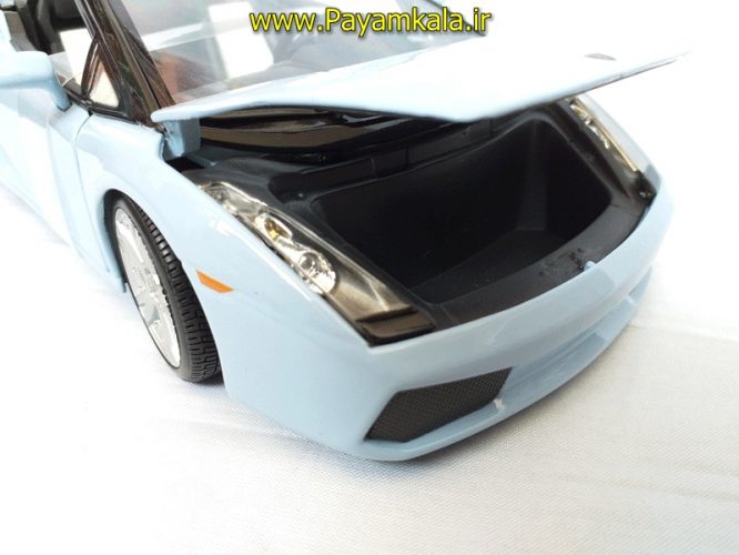 ماکت لامبورگینی بزرگ (LAMBORGHINI GALLARDO SPYDER BY MAISTO) (1:18) آبی