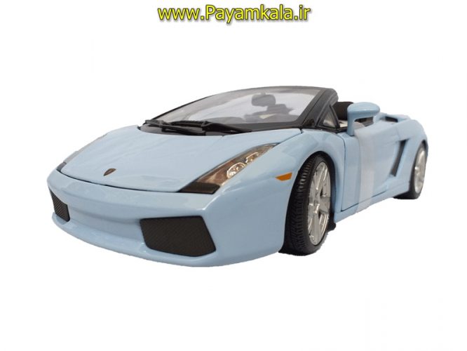 ماکت لامبورگینی بزرگ (LAMBORGHINI GALLARDO SPYDER BY MAISTO) (1:18) آبی