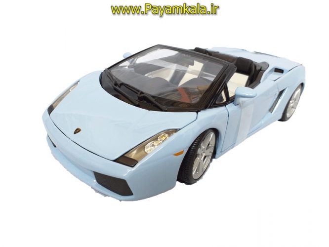 ماکت لامبورگینی بزرگ (LAMBORGHINI GALLARDO SPYDER BY MAISTO) (1:18) آبی