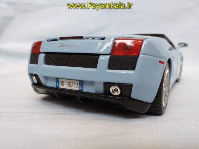 ماکت لامبورگینی بزرگ (LAMBORGHINI GALLARDO SPYDER BY MAISTO) (1:18) آبی