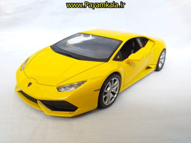 ماکت لامبورگینی (1:24) (LAMBORGHINI HURACAN LP610-4 BY MAISTO ) زرد