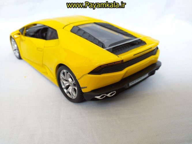 ماکت لامبورگینی (1:24) (LAMBORGHINI HURACAN LP610-4 BY MAISTO ) زرد