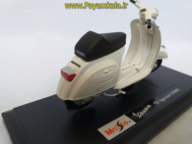 ماکت موتورسیکلت وسپا (VESPA 50 SPECIAL 1969 BY MAISTO) (1/18) (کرم)