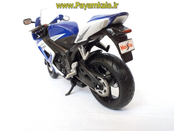 (سایز بزرگ) ماکت فلزی موتورسیکلت سوزوکی (SUZUKI GSX-R750 BY MAISTO)(1/12)