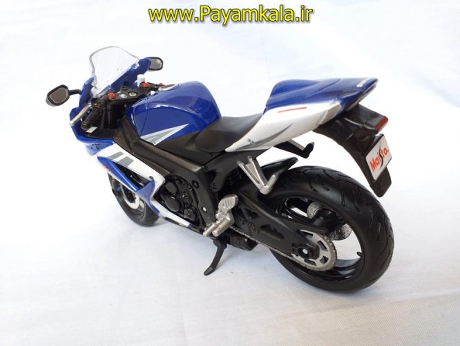 (سایز بزرگ) ماکت فلزی موتورسیکلت سوزوکی (SUZUKI GSX-R750 BY MAISTO)(1/12)