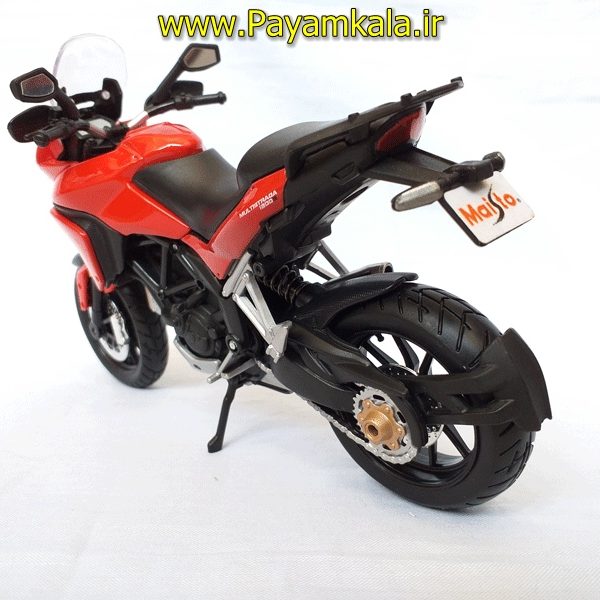 (سایز بزرگ) ماکت فلزی موتورسیکلت دوکاتی (DUCATI MULTISTRADA 1200S BY MAISTO)(1/12)