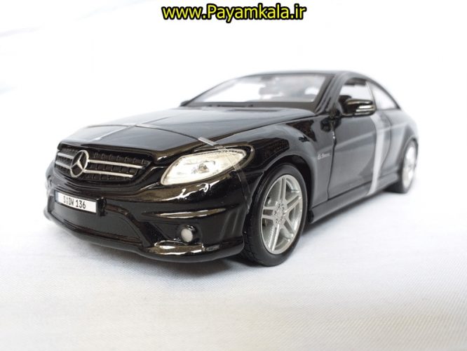 ماکت فلزی اسباب بازی مرسدس بنز CL 63 AMO بزرگ (1:24)( Mercedes -Benz CL 63 AMO ) ساخت مایستو رنگ مشکی