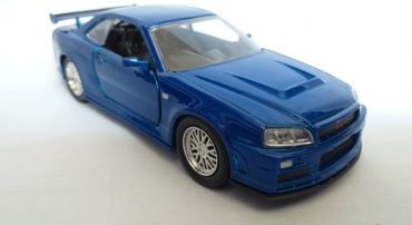 (بی جعبه) ماکت نیسان (2002 (NISSAN SKYLINE GT-R(R34) سریع و خشن آبی