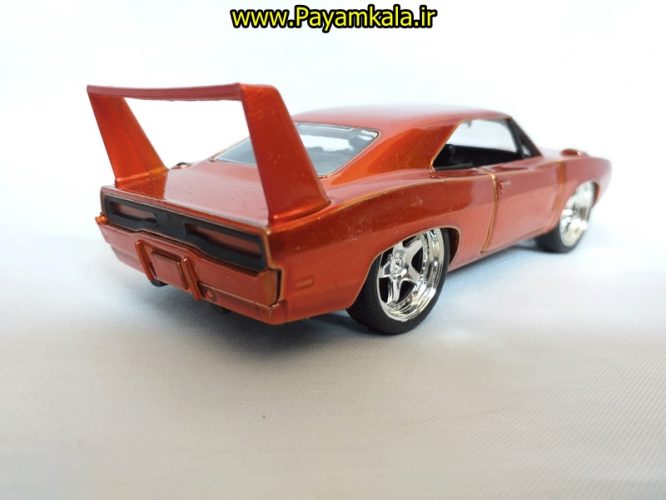 (بی جعبه) ماکت شارژر ( DODGE CHARGER DATONA1969) سریع و خشن نارنجی