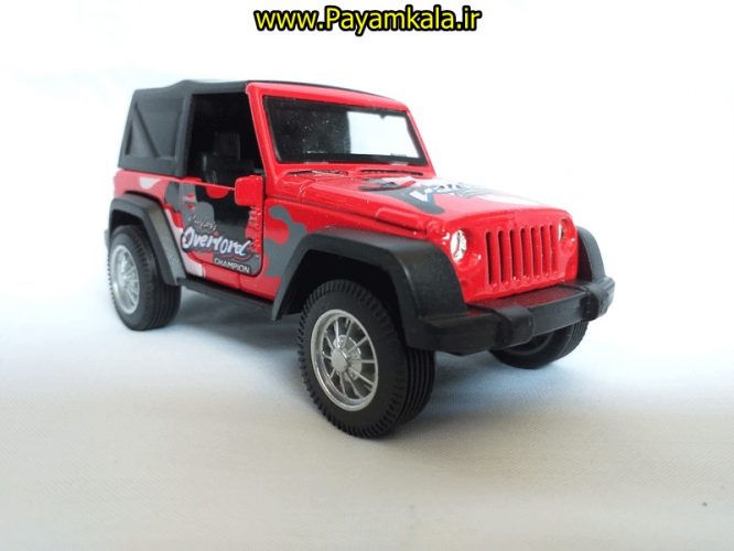 ماشین بازی جیپ آفرود فلزی اتاقدار (JEEP) قرمز