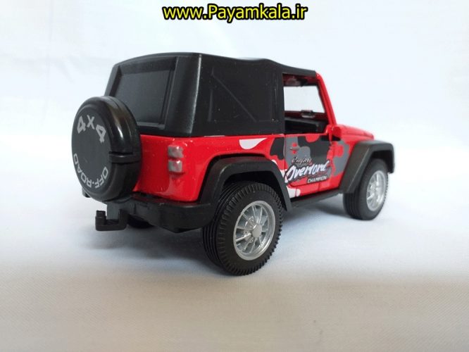 ماشین بازی جیپ آفرود فلزی اتاقدار (JEEP) قرمز