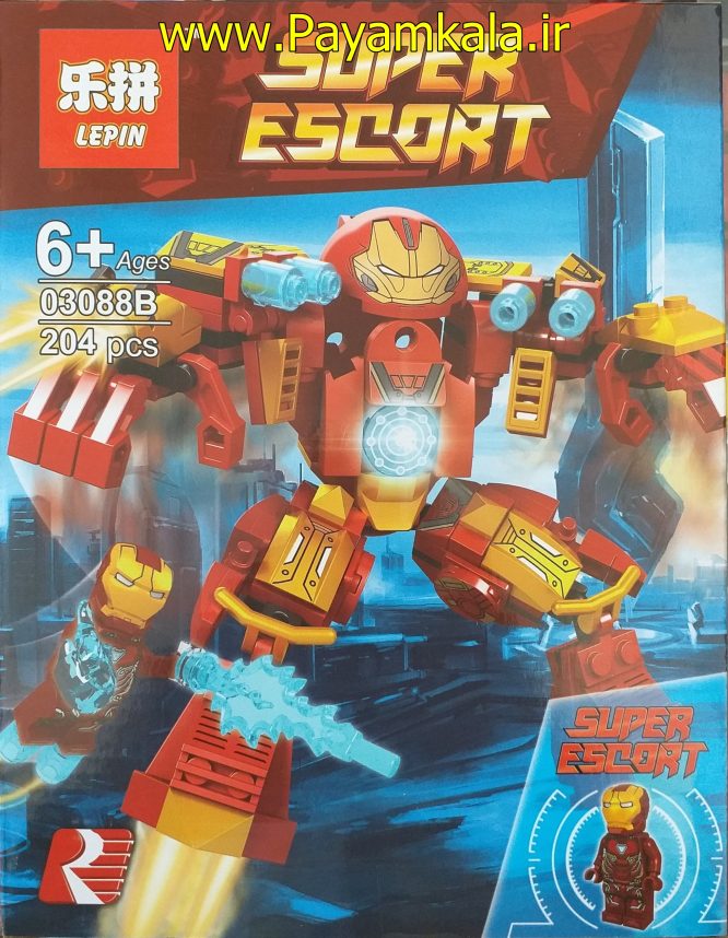 لگو مرد آهنین با زره غول آهنین (LEPIN 3088A)( IRON MAN)