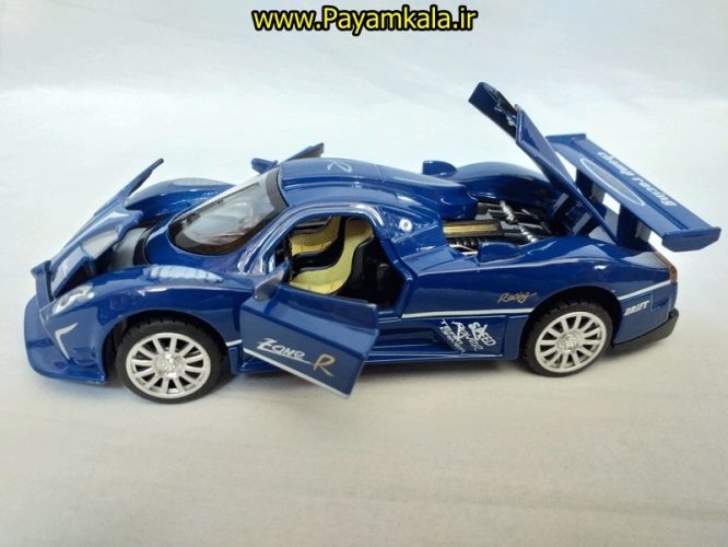 ماشین بازی پاگانی (PAGANI BY DIECAST REPLICA) فلزی آبی