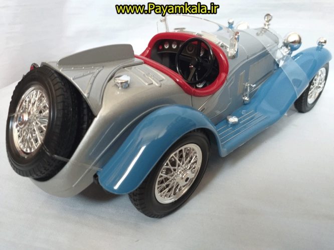 ماکت فلزی آلفا رومئو مقیاس (1:18) (Alfa Romeo 8C 2300 Spider Tourring (1932) BY BURAGO)