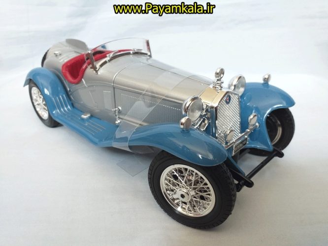 ماکت فلزی آلفا رومئو مقیاس (1:18) (Alfa Romeo 8C 2300 Spider Tourring (1932) BY BURAGO)