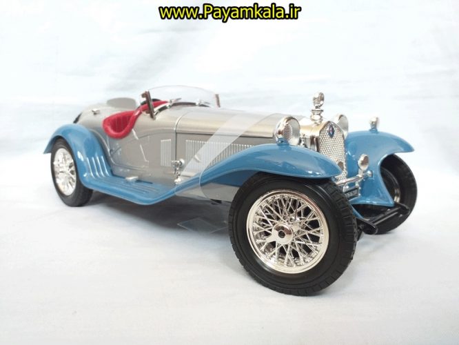 ماکت فلزی آلفا رومئو مقیاس (1:18) (Alfa Romeo 8C 2300 Spider Tourring (1932) BY BURAGO)