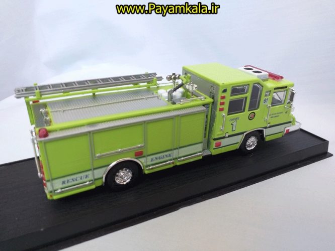  ماشین بازی آتش نشانی فلزی (FIRE TRUCK) سبز