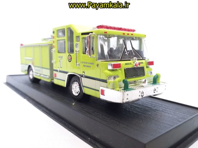  ماشین بازی آتش نشانی فلزی (FIRE TRUCK) سبز