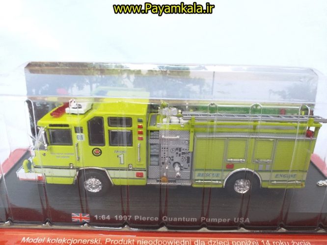  ماشین بازی آتش نشانی فلزی (FIRE TRUCK) سبز