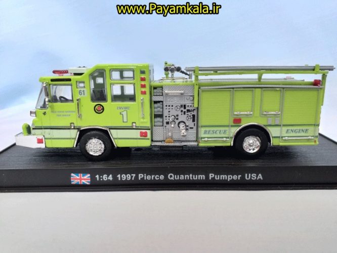  ماشین بازی آتش نشانی فلزی (FIRE TRUCK) سبز