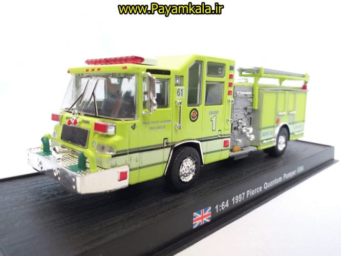  ماشین بازی آتش نشانی فلزی (FIRE TRUCK) سبز