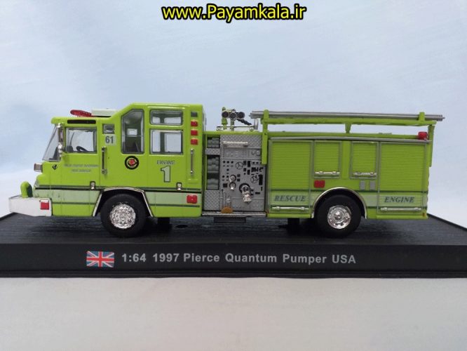  ماشین بازی آتش نشانی فلزی (FIRE TRUCK) سبز