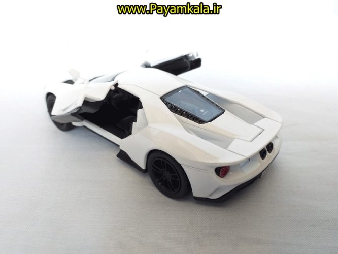 ماشین اسباب بازی فورد (FORD GT 2005 BY KINSMART) سفید