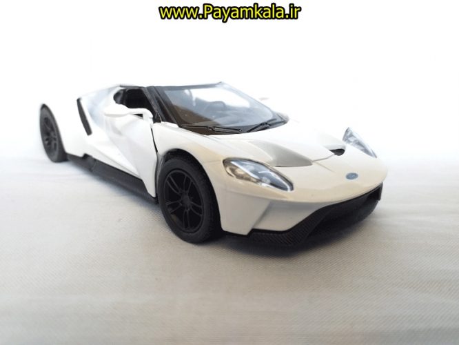 ماشین اسباب بازی فورد (FORD GT 2005 BY KINSMART) سفید