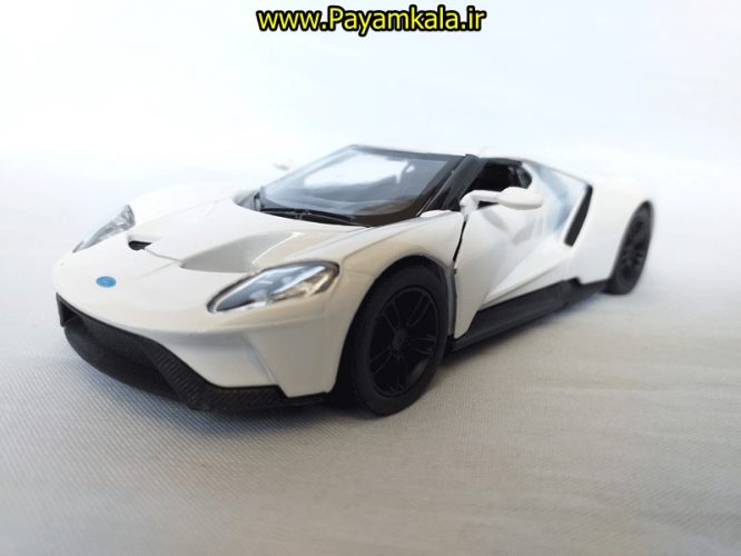 ماشین اسباب بازی فورد (FORD GT 2005 BY KINSMART) سفید