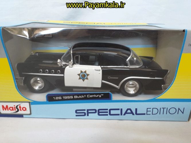 ماکت فلزی بیوک پلیس(BUICK CENTURY 1955 BY MAISTO) (1:26)