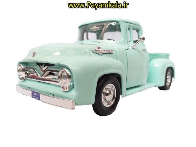 ماشین فلزی وانت فورد(1:24)(PICKUP F-100 FORD 1955) سبز