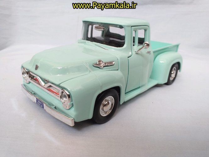 ماشین فلزی وانت فورد(1:24)(PICKUP F-100 FORD 1955) سبز