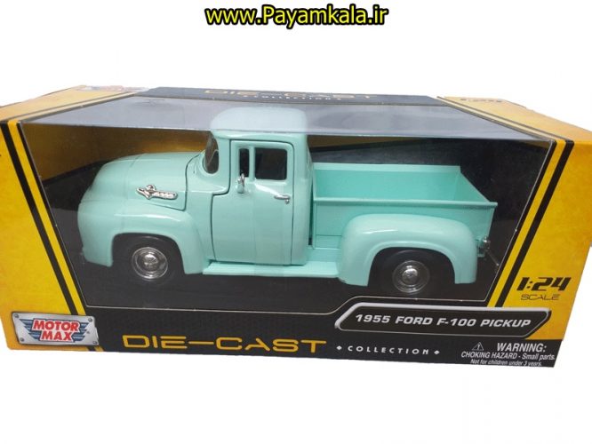 ماشین فلزی وانت فورد(1:24)(PICKUP F-100 FORD 1955) سبز