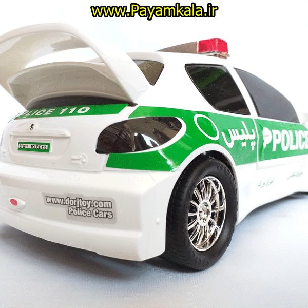 اسباب بازی ماشین پلیس 206 (قدرتی - پلاستیکی)