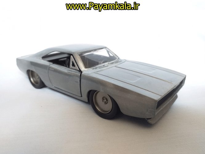 (جعبه دار) ماکت  دوج چارجر (DODGE CHARGER 1968 BY JADA) طوسی