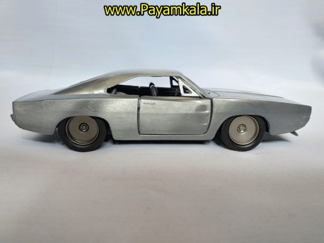 (جعبه دار) ماکت  دوج چارجر (DODGE CHARGER 1968 BY JADA) طوسی