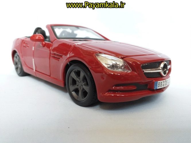 ماکت فلزی مرسدس بنز بزرگ (1:24)(MERCEDES-BENZ SLK-CLASS) قرمز