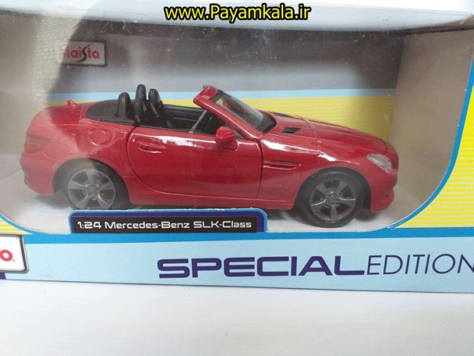 ماکت فلزی مرسدس بنز بزرگ (1:24)(MERCEDES-BENZ SLK-CLASS) قرمز