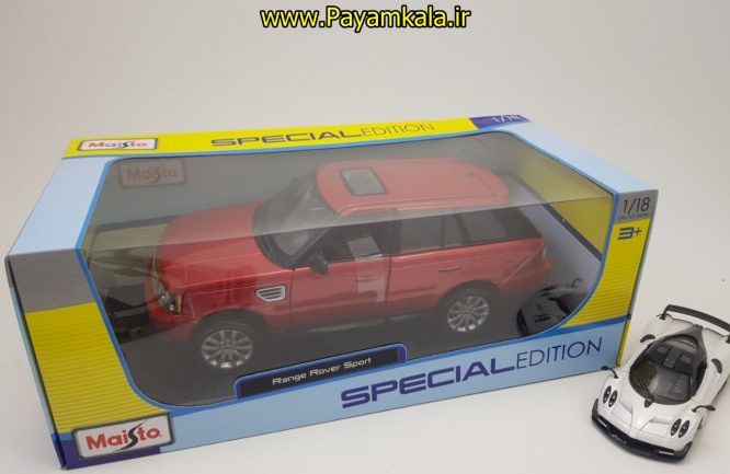 ماشین بازی (1:18) رنجرور (RANGE ROVER SPORT BY MAISTO) آلبالویی