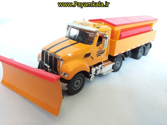 ماکت کامیون برف روبی (KDW 1:50) جعبه دار (TRUCK MODEL BY KDW) 