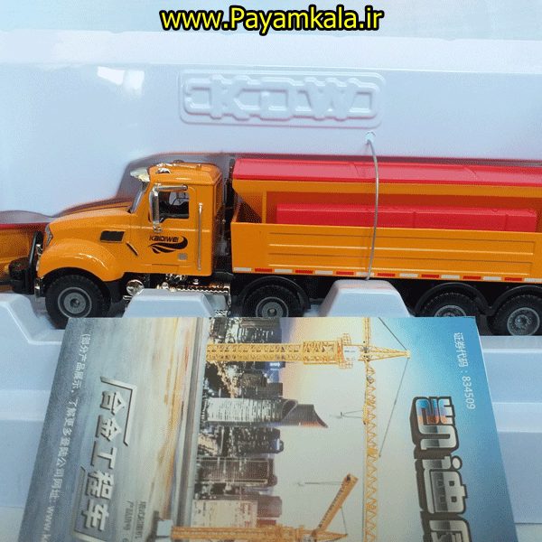 ماکت کامیون برف روبی (KDW 1:50) جعبه دار (TRUCK MODEL BY KDW) 