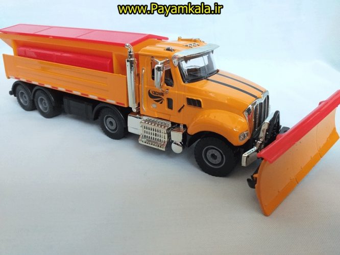 ماکت کامیون برف روبی (KDW 1:50) جعبه دار (TRUCK MODEL BY KDW) 