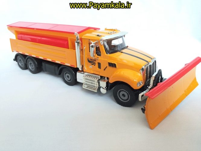 ماکت کامیون برف روبی (KDW 1:50) جعبه دار (TRUCK MODEL BY KDW) 