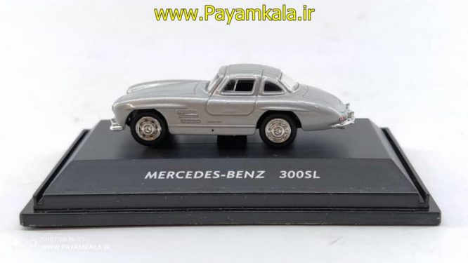 ماکت مینیاتوری بنز (1:87)(MERCEDES-BENZ 300SL BY WELLY) نقره ای