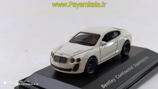 ماکت مینیاتوری بنتلی ( Bentley Continental SuperSports By WELLy)(1:87) سفید